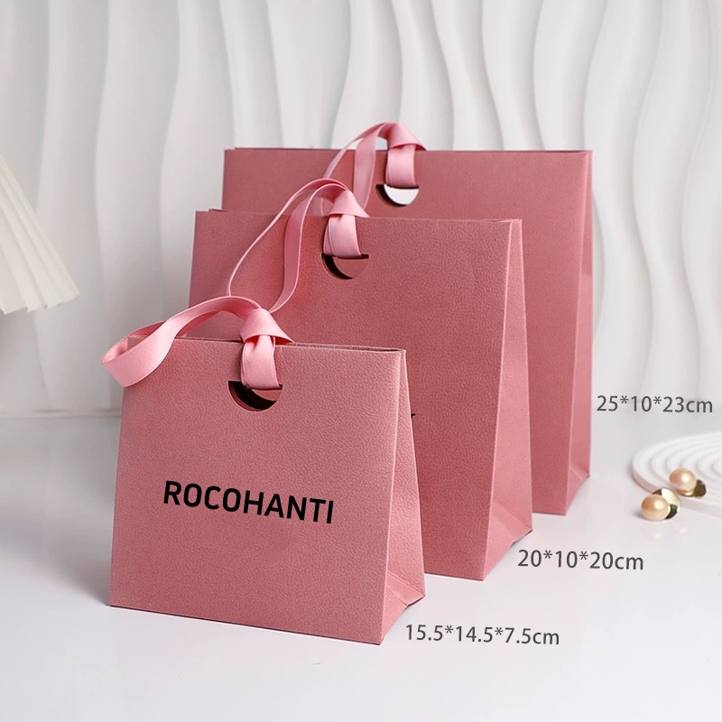 Event Party Shop - 25pcs Luxury Promotional Pink Paper Shopping
