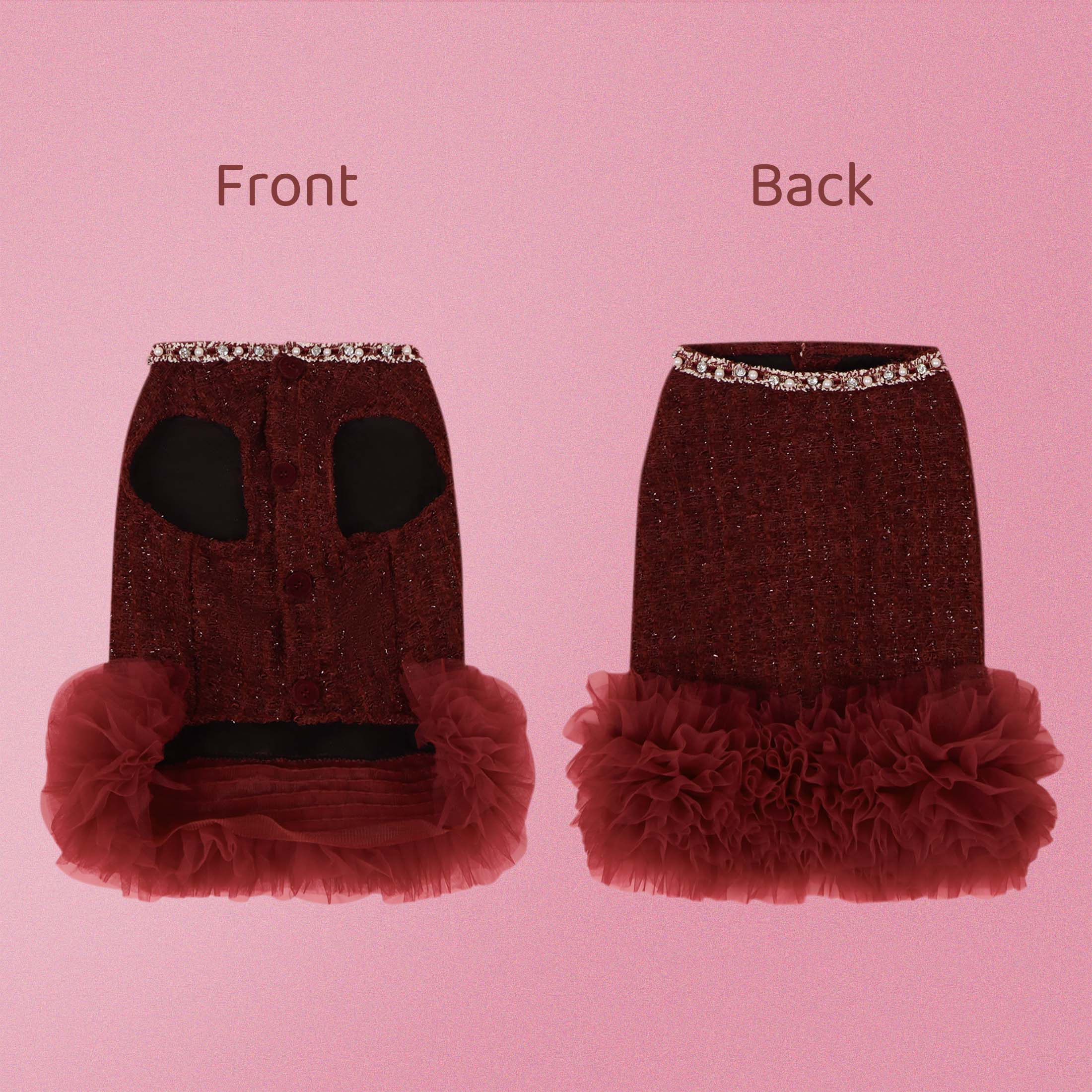 Burgundy Sequin Pet Skirt with - Glitter Tablecloth review and price