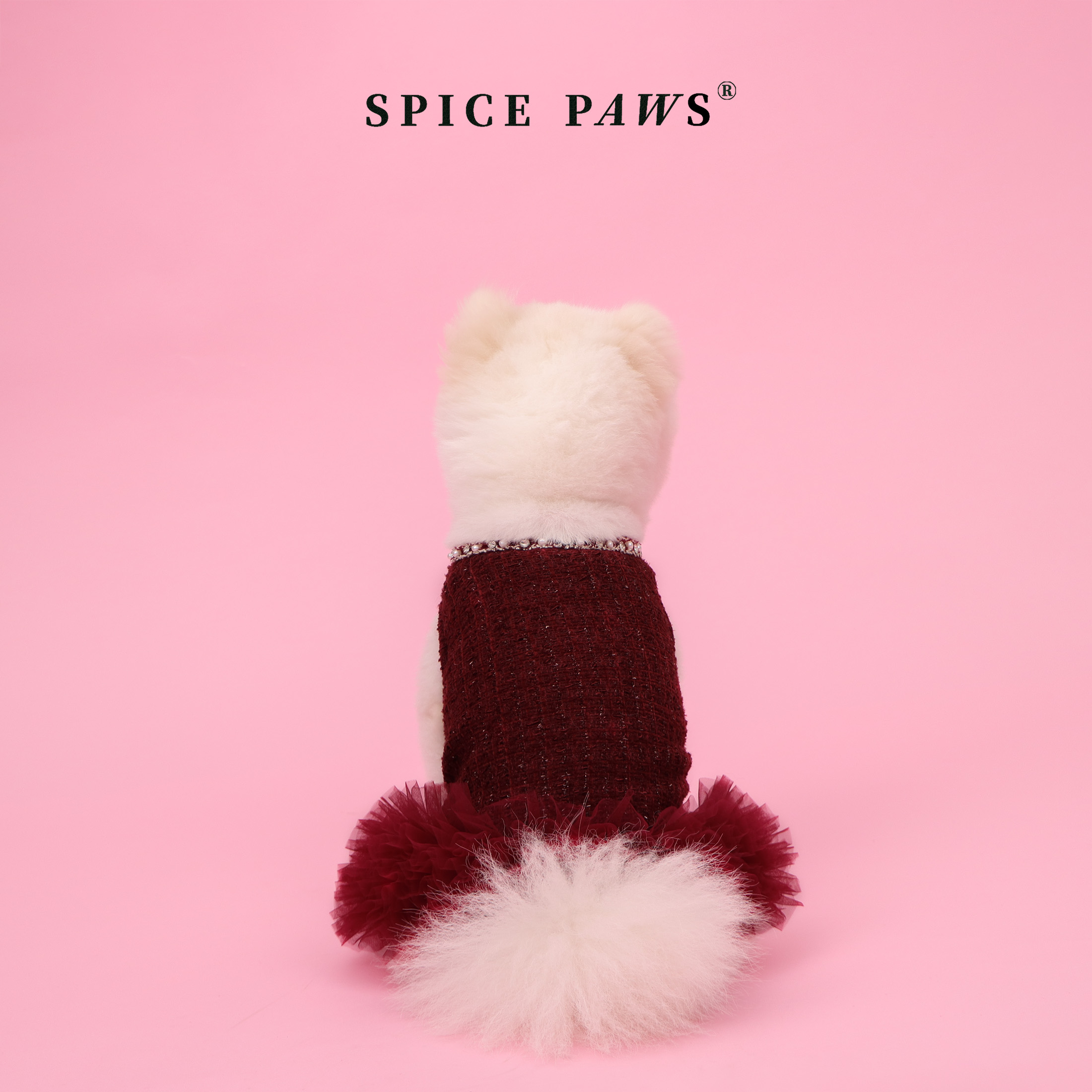 Burgundy Sequin Pet Skirt with - Glitter Tablecloth review and price
