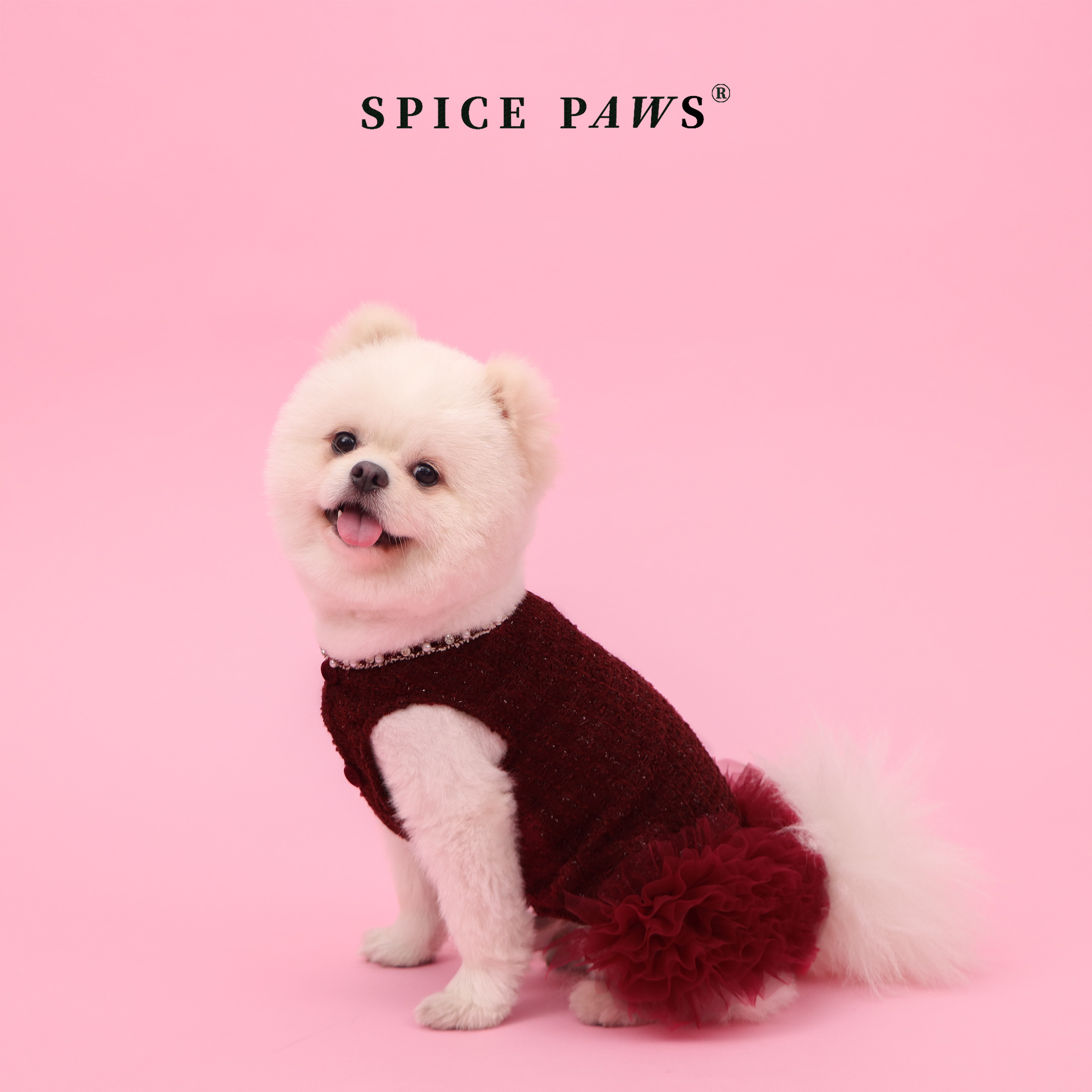 Burgundy Sequin Pet Skirt with - Glitter Tablecloth review and price