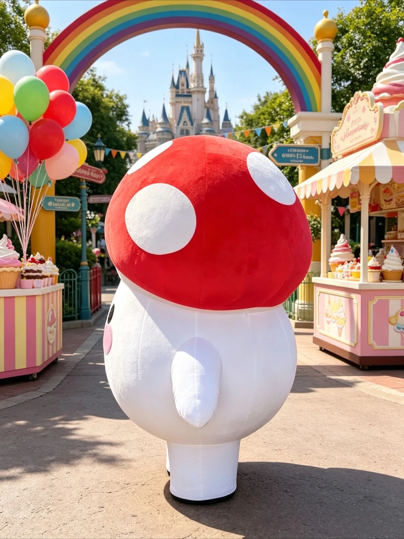 Inflatable Mushroom Mascot Cos - Event & Party Supply review and price
