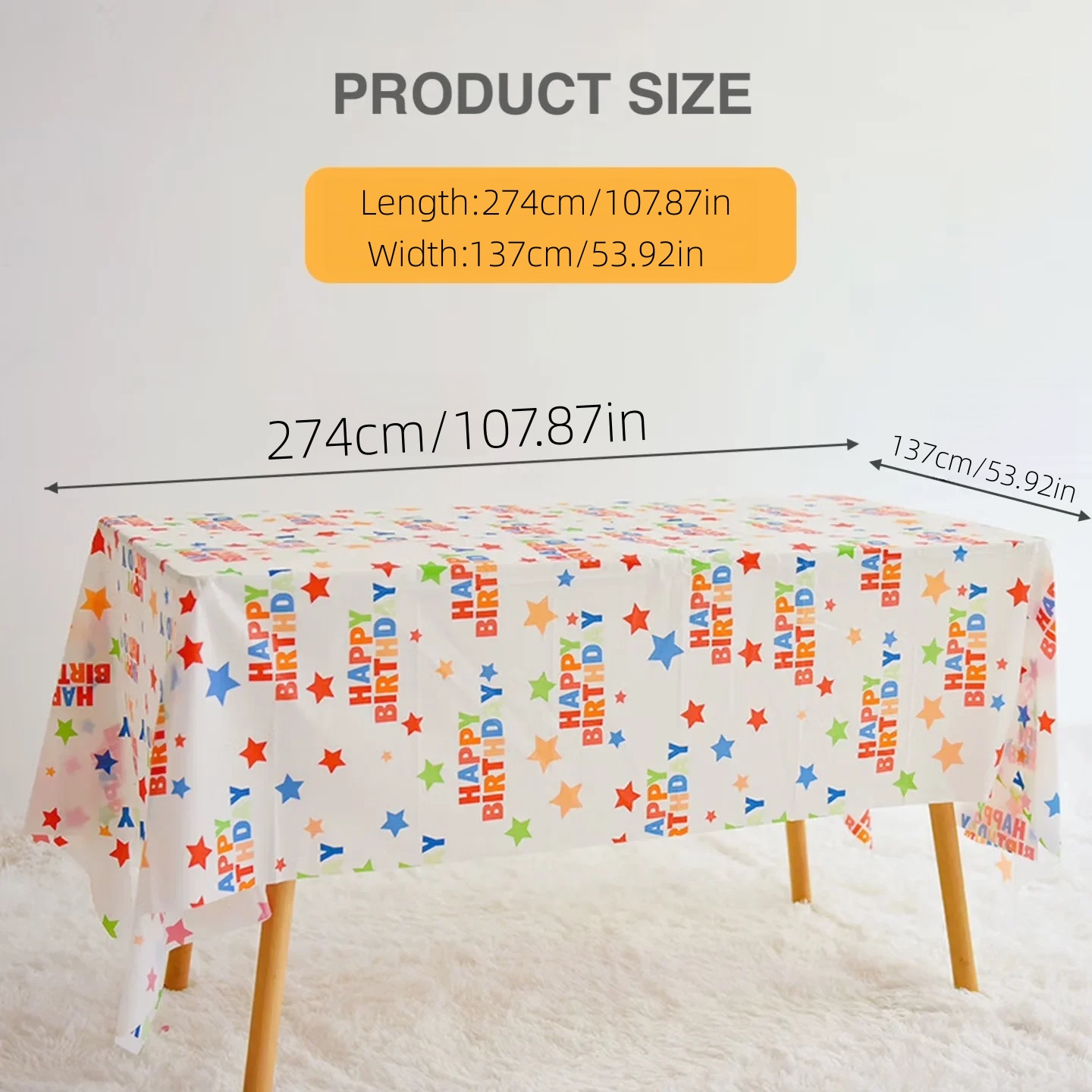Disposable Rectangle Birthday  - Table Cloth Disposable review and price