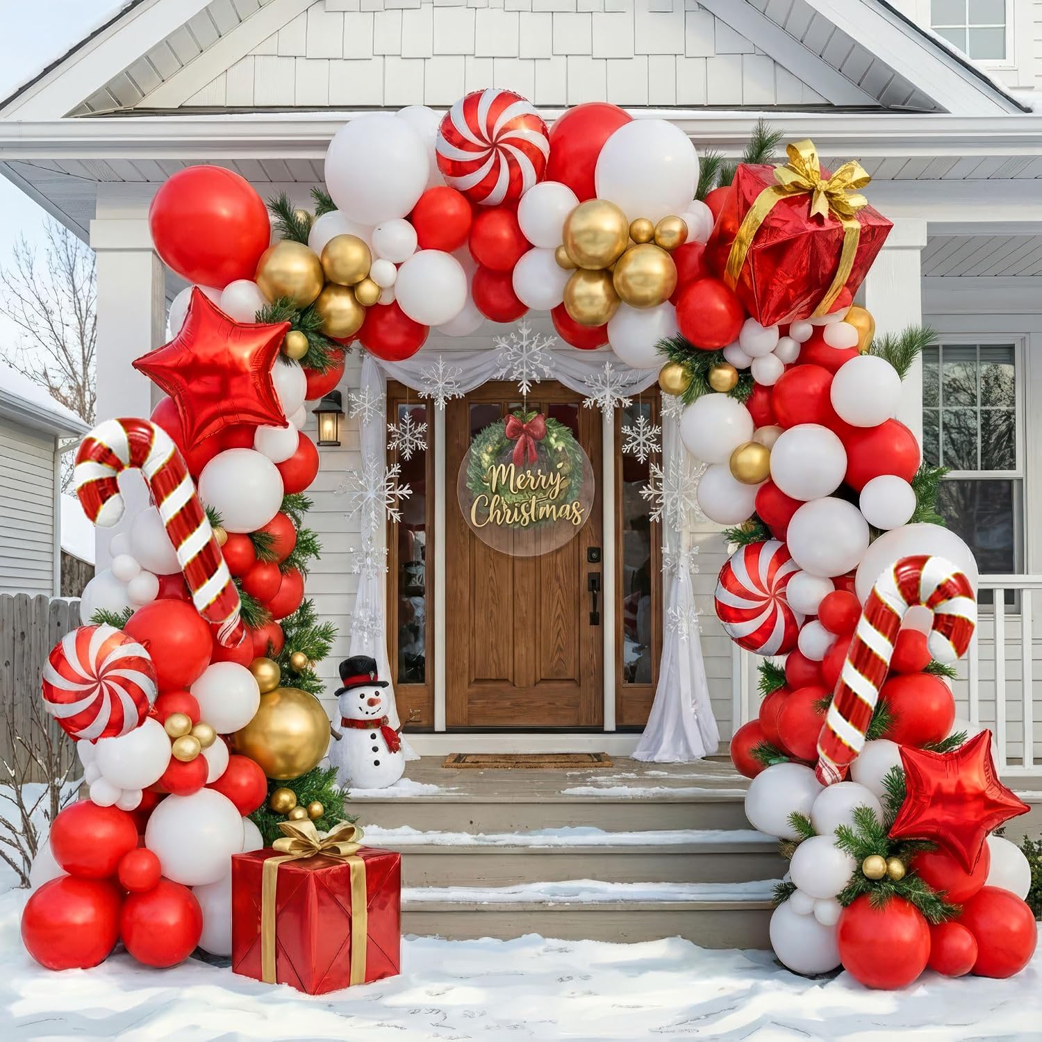 139PCS Christmas Balloon Arch  - Balloon Arch Kit review and price