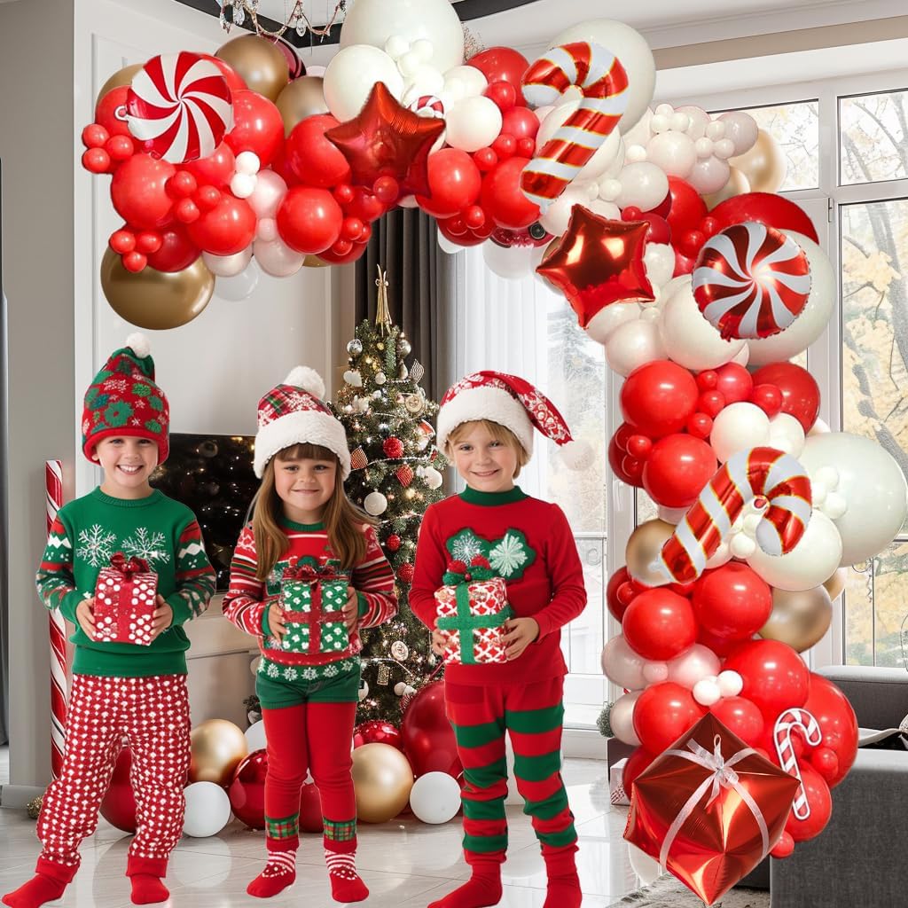 139PCS Christmas Balloon Arch  - Balloon Arch Kit review and price