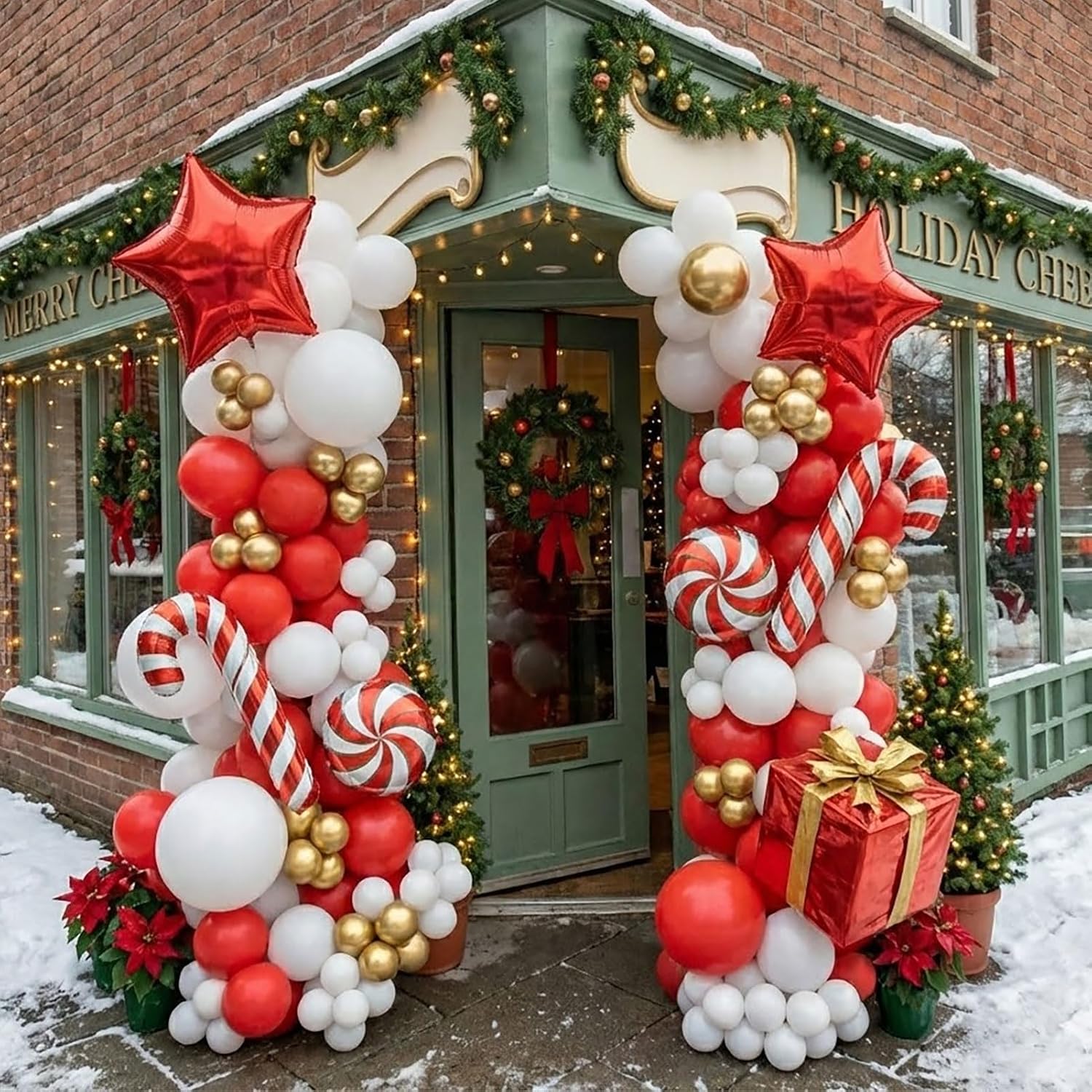 139PCS Christmas Balloon Arch  - Balloon Arch Kit review and price