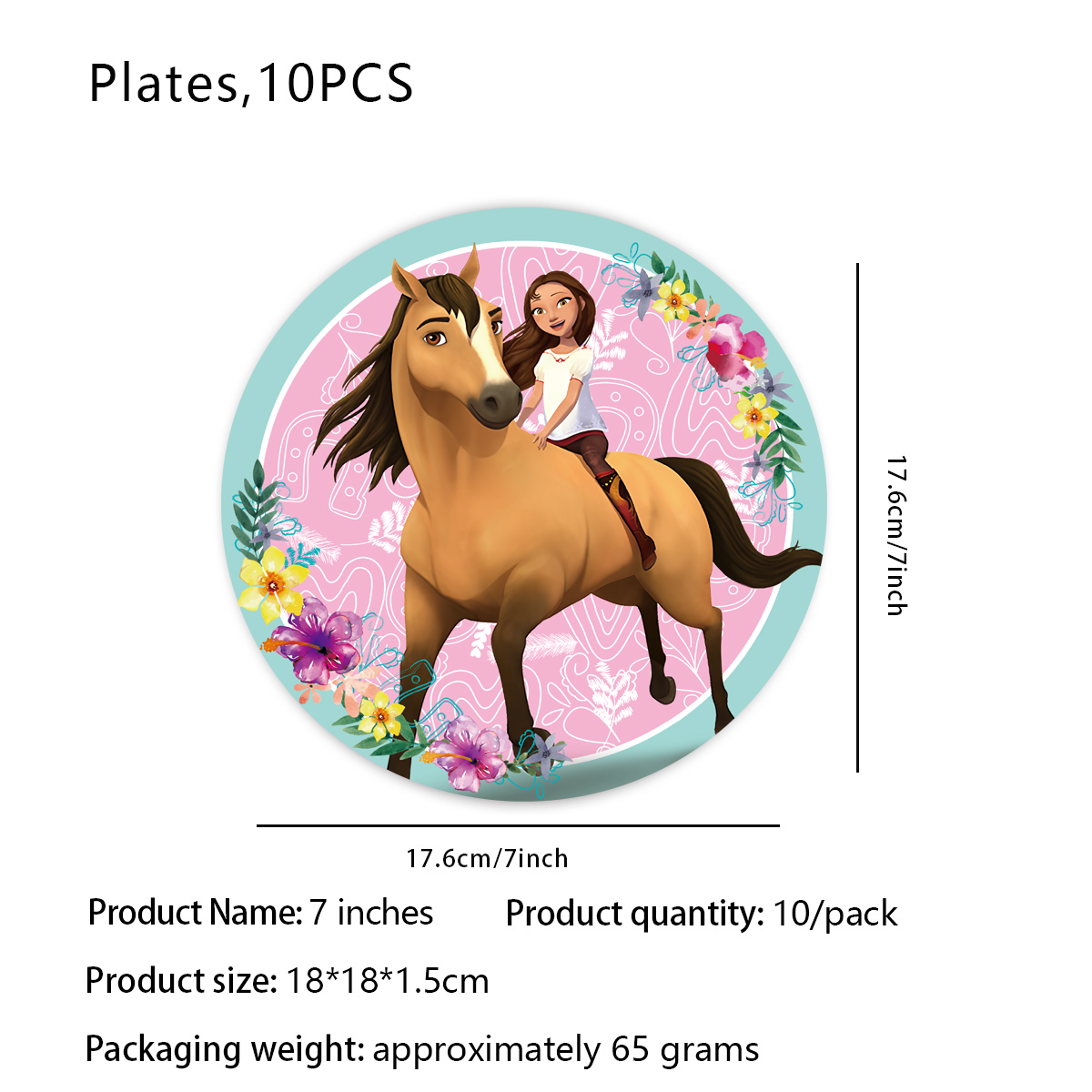 Cartoon Spirit-Stallion Riding - Table Cloth Disposable review and price