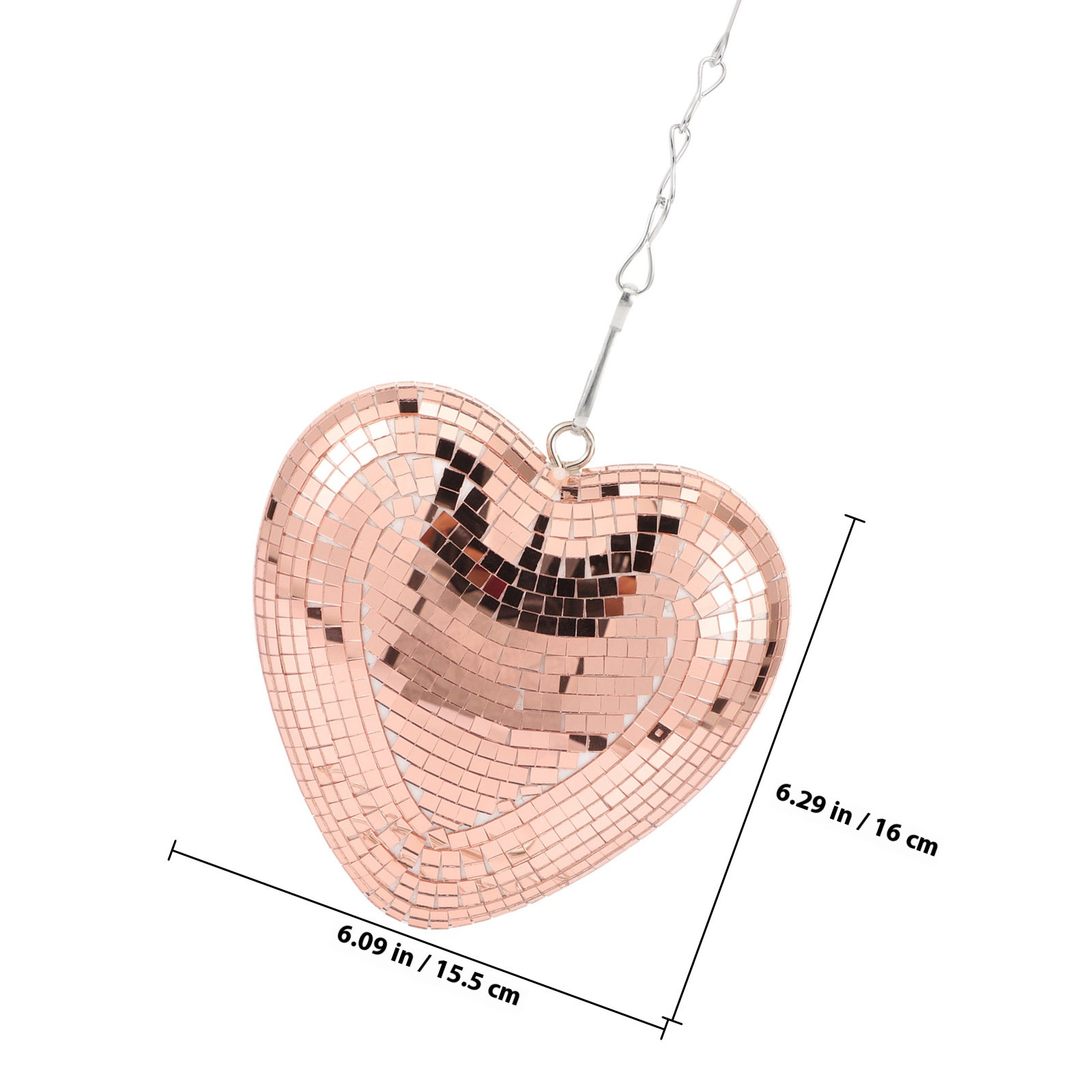 Hanging Heart Disco Ball Decor - Event Party Shop review and price