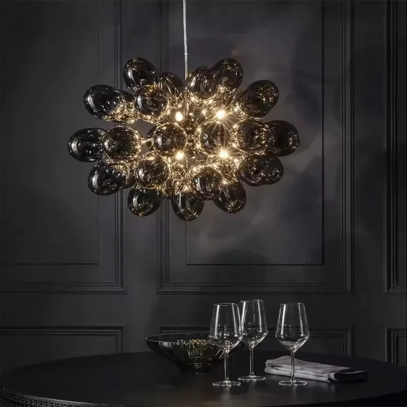 Bubble Chandelier Grey Glass P - Led Balloon Light review and price