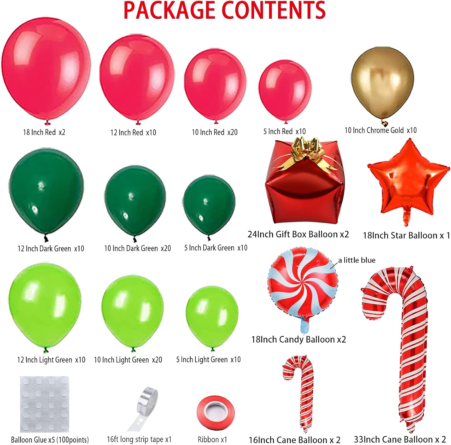 144 Piece Christmas Balloon Ga - Balloon Arch Kit review and price