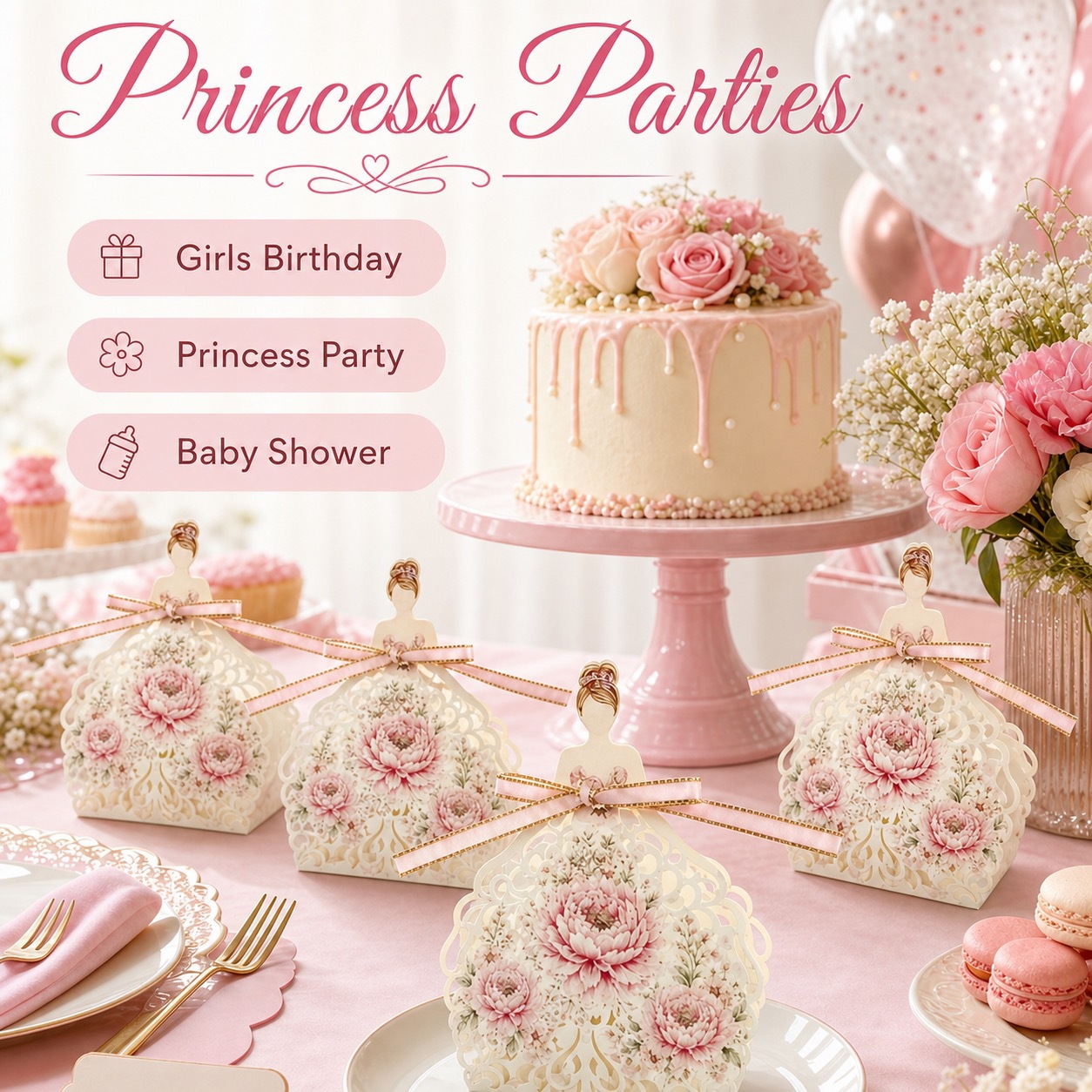 10 Sets DIY European Princess  - Event Party Box review and price