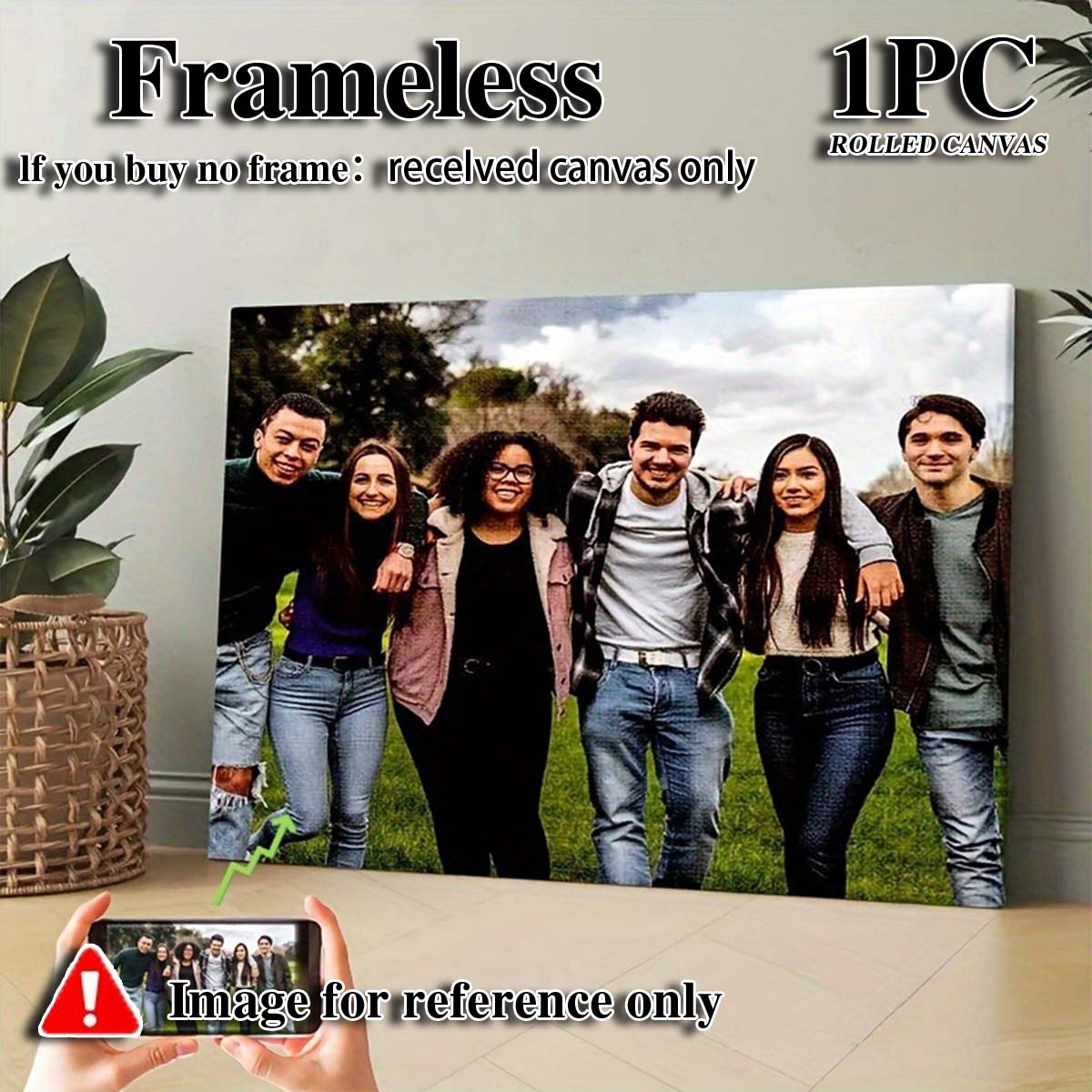 Custom 2D Photo Canvas Wall Ar - Eve Party review and price