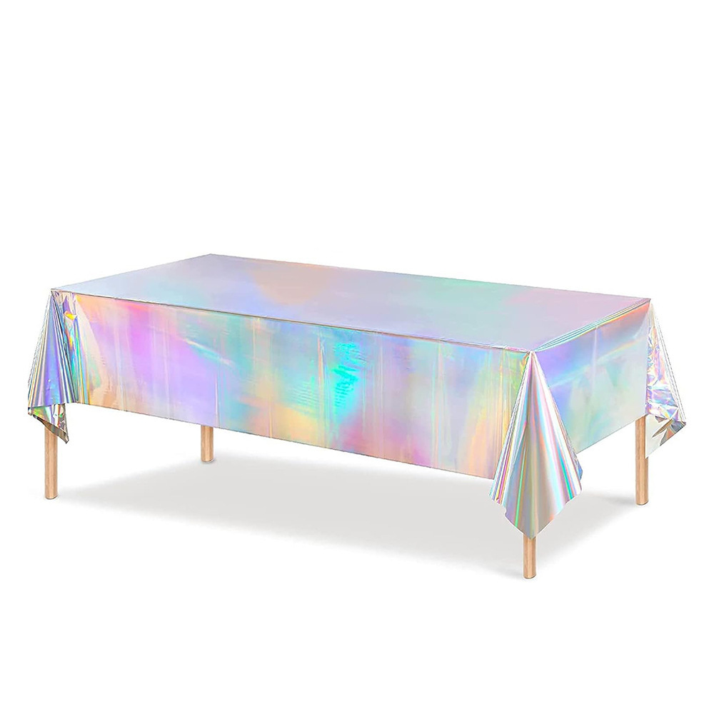 Holographic Party Tablecloth D - Table Cloth Disposable review and price