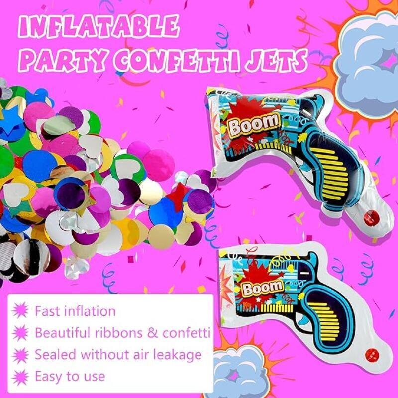 10Pcs Inflatable Boom Confetti - Confetti Cannon Tube review and price