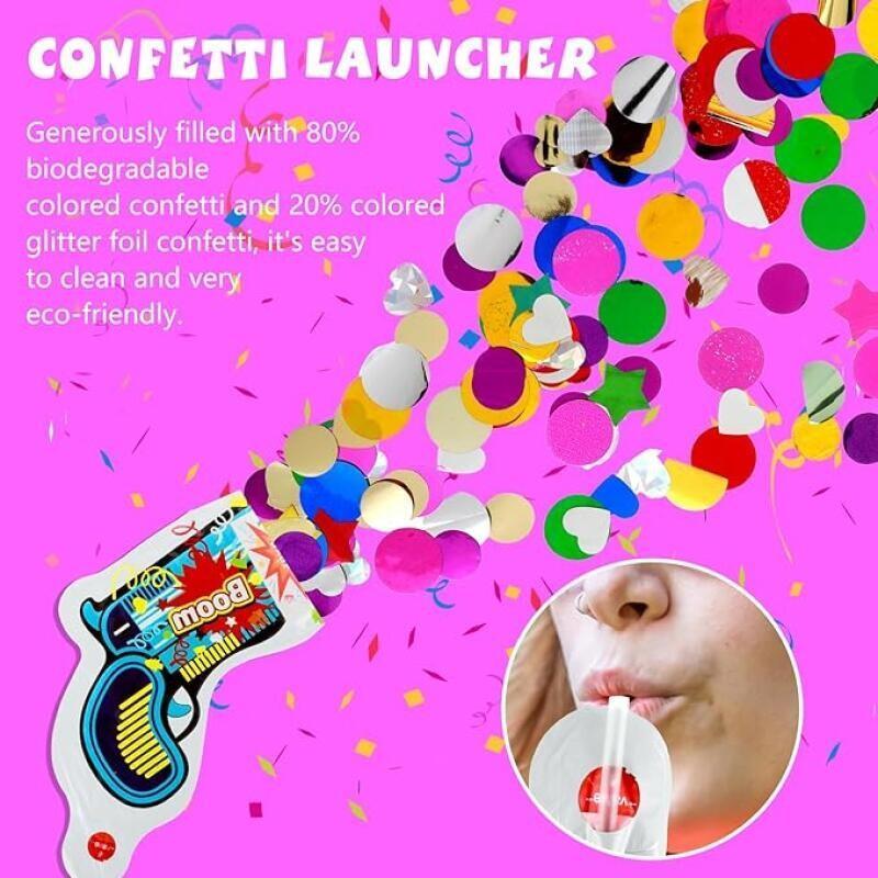 10Pcs Inflatable Boom Confetti - Confetti Cannon Tube review and price