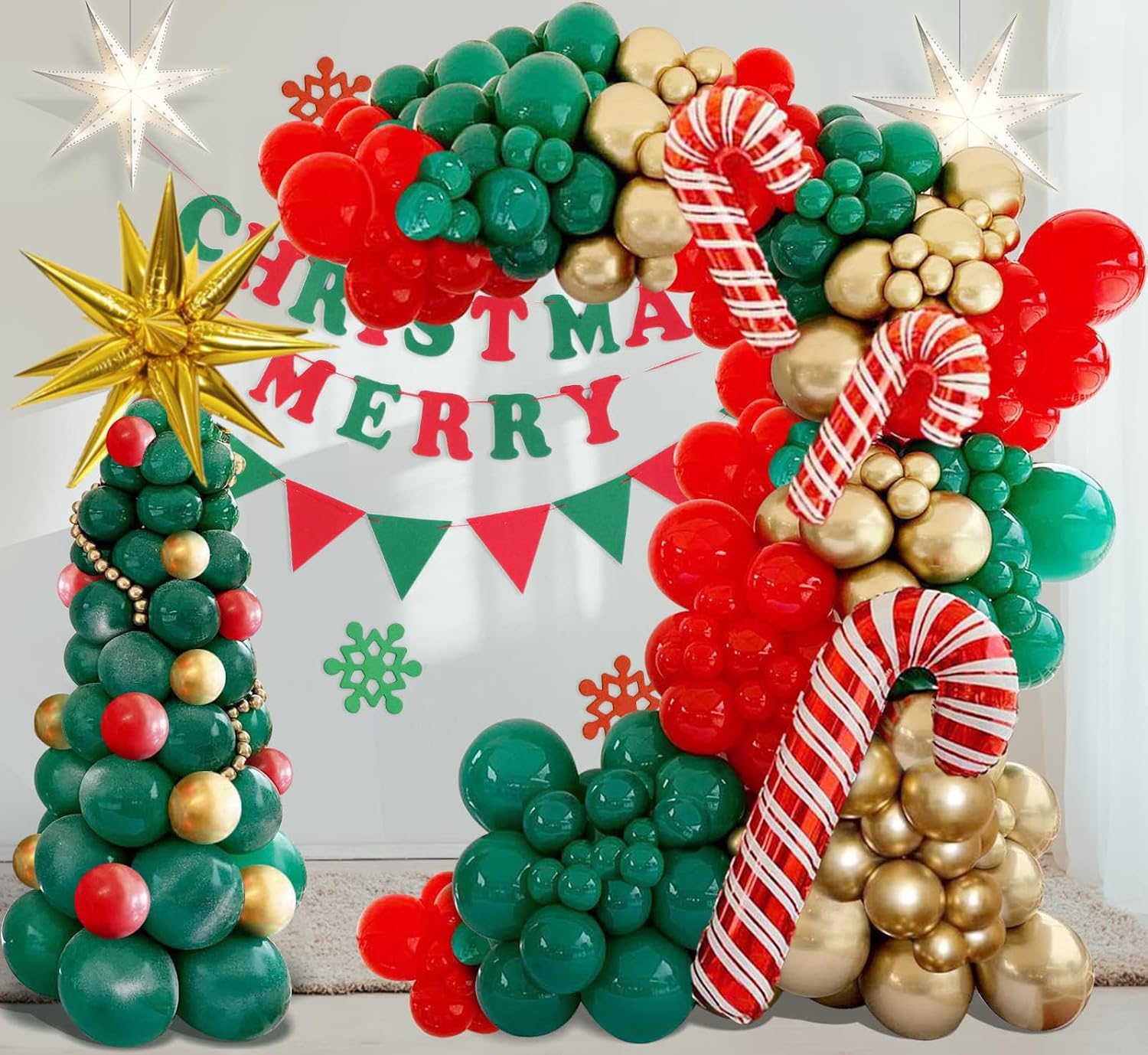 Christmas Balloons Garland Arc - Balloon Arch Kit review and price