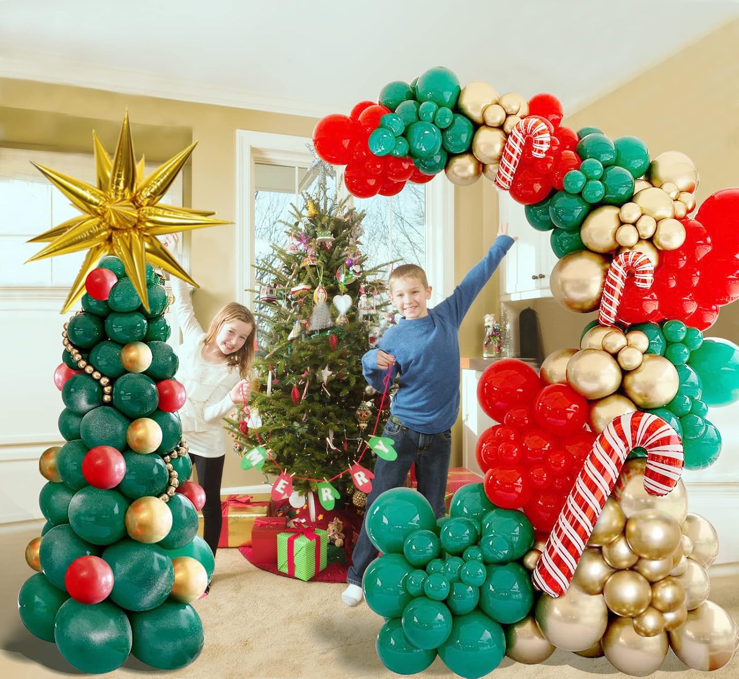 Christmas Balloons Garland Arc - Balloon Arch Kit review and price